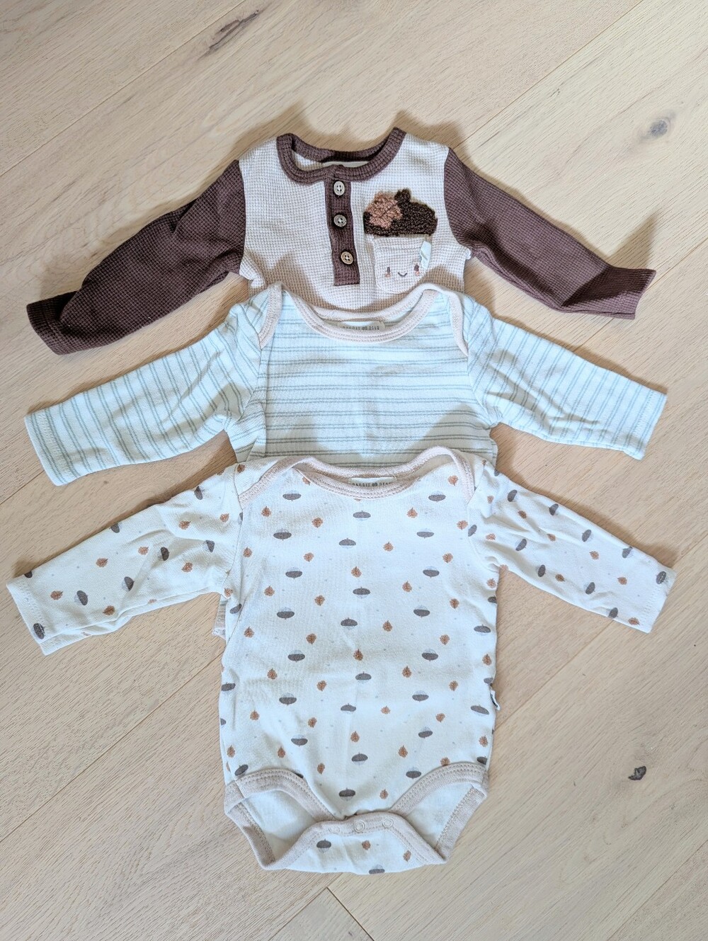 3/$20 Three Rabbit + Bear Long Sleeve Onesies